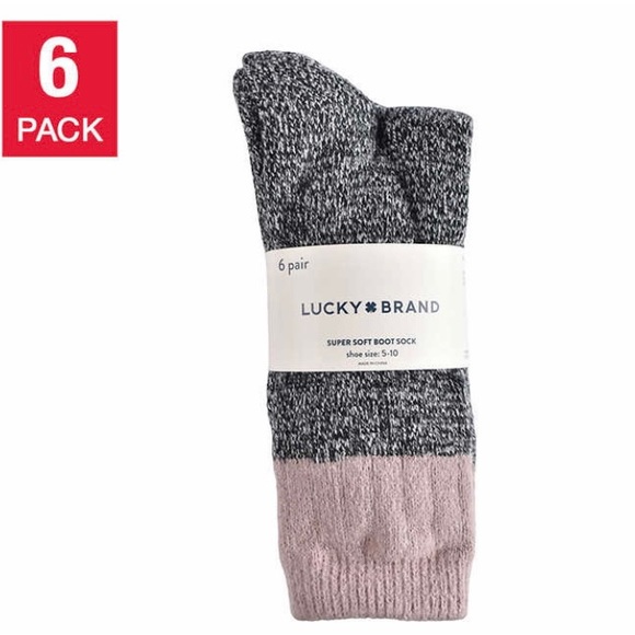 Lucky Brand Ladies' Boot Sock, 6-pair - Picture 2 of 6